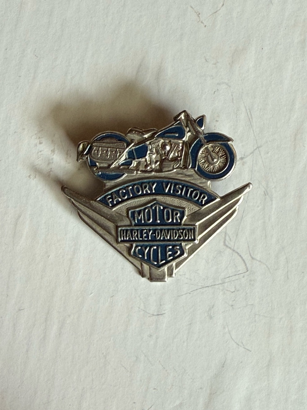 RARE Harley Davidson factory visitor pin 1950’s